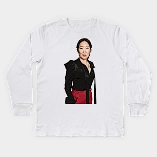 Killing Eve Sandra Cartoonish Kids Long Sleeve T-Shirt